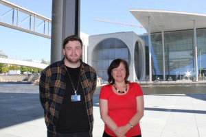 Gewerkschaftsjunior Florian Kobler in Berlin